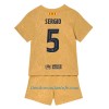 Conjunto (Camiseta+Pantalón Corto) FC Barcelona Sergio 5 Segunda Equipación 2022-23 - Niño